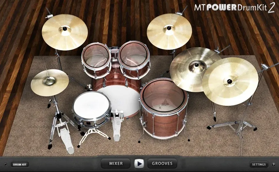 Interface du VST de batterie gratuit MT Power Drum Kit 2