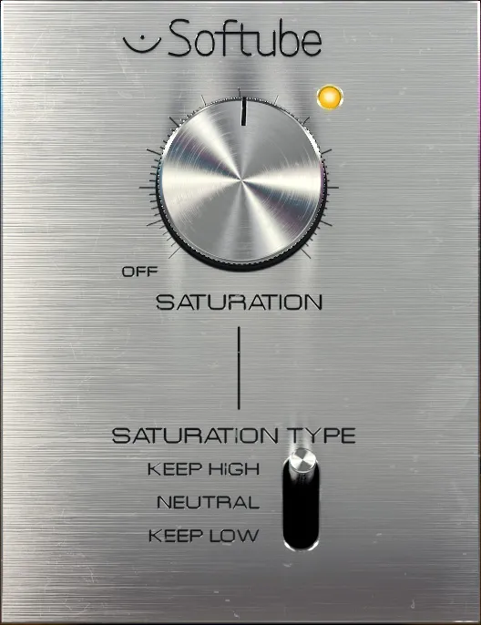 Interface du plugin de saturation gratuit Softube Saturation Knob