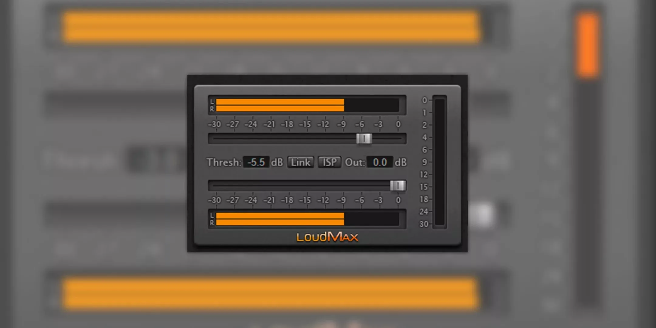 Interface du limiteur gratuit LoudMax