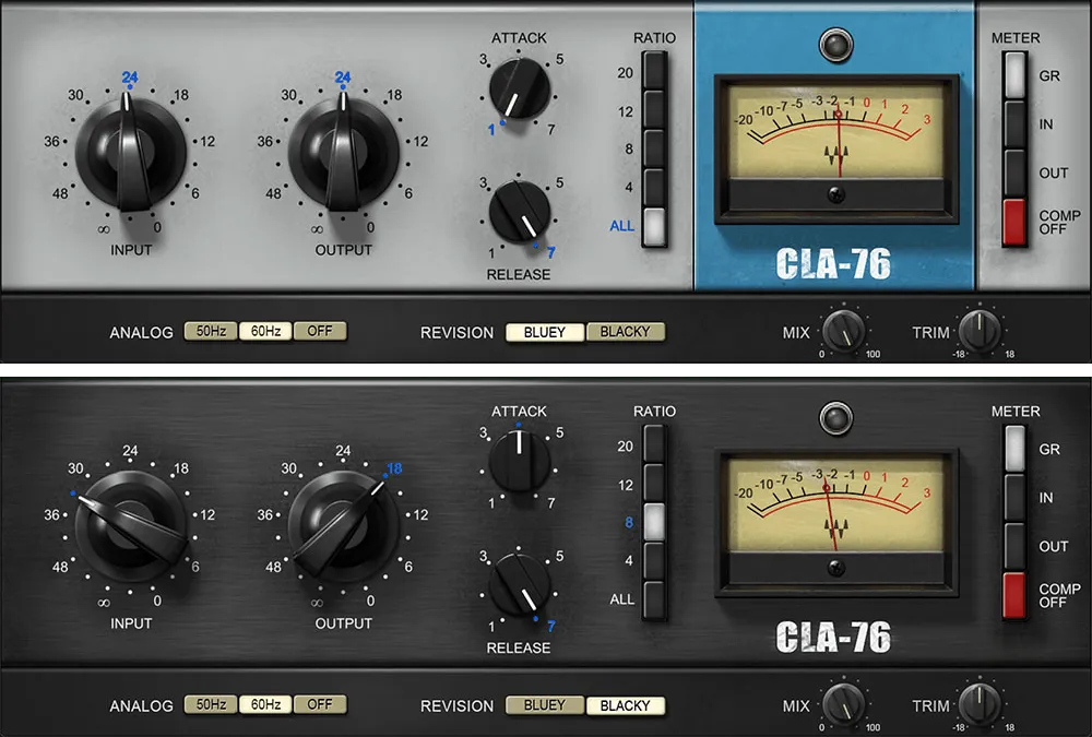 Interface du compresseur Waves CLA-76