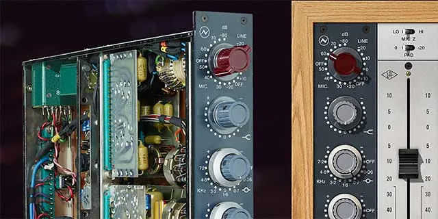 Interface du préampli-égaliseur Universal Audio Neve 1073