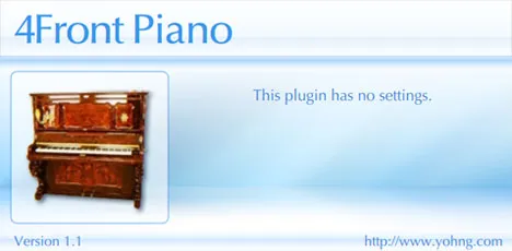 Interface du VST de piano gratuit 4Front Piano