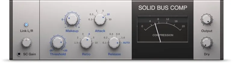 Interface du compresseur Native Instruments Solid Bus Comp